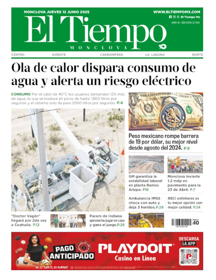Edición impresa, hoja 1