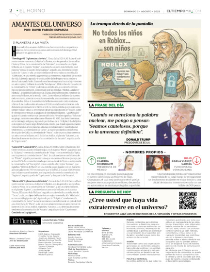 Edición impresa, hoja 2
