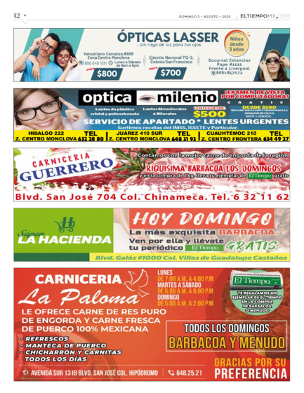 Edición impresa, hoja 12