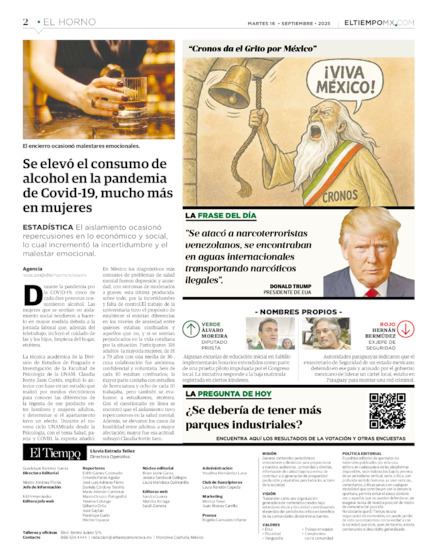 Edición impresa, hoja 2