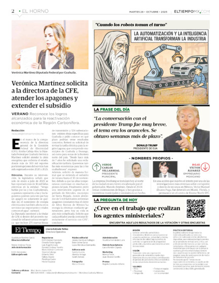 Edición impresa, hoja 2