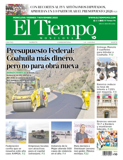 Edición impresa, hoja 1