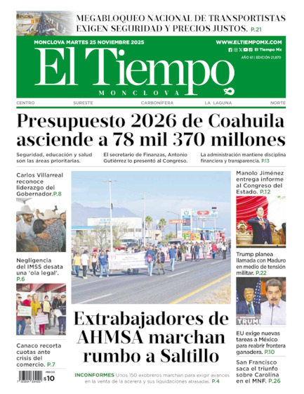 Edición impresa, hoja 1