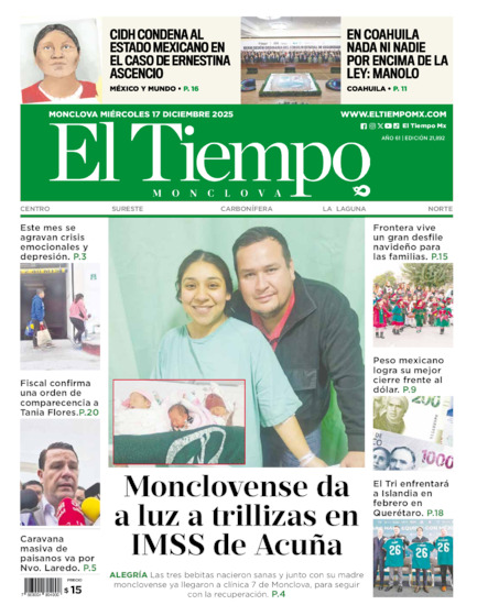 Edición impresa, hoja 1