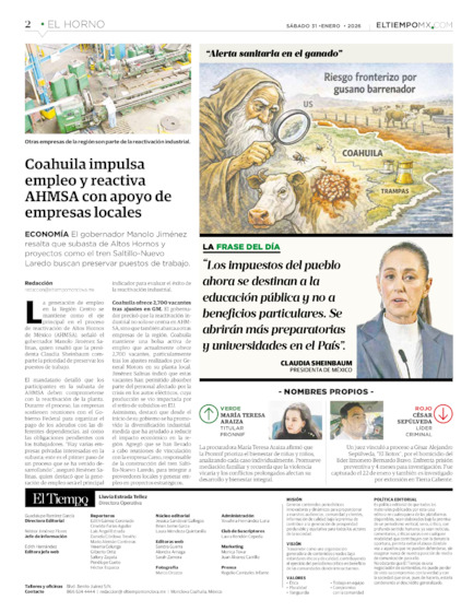 Edición impresa, hoja 2