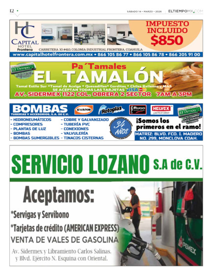 Edición impresa, hoja 12