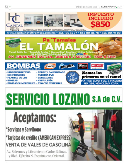 Edición impresa, hoja 12