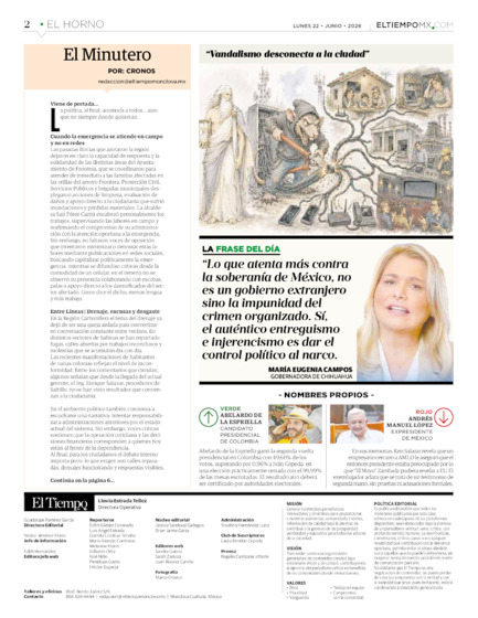 Edición impresa, hoja 2