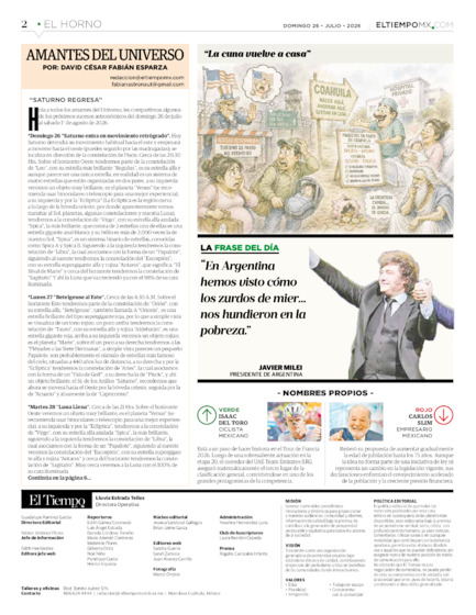 Edición impresa, hoja 2