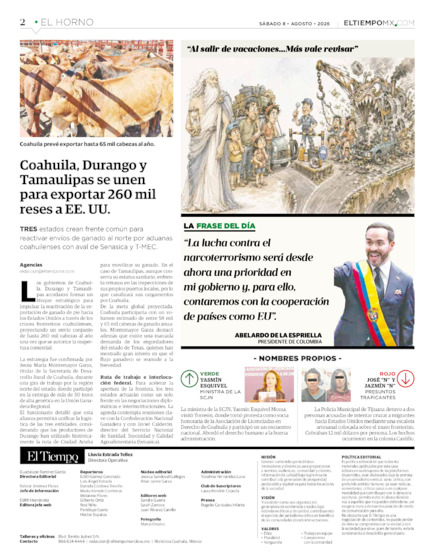 Edición impresa, hoja 2