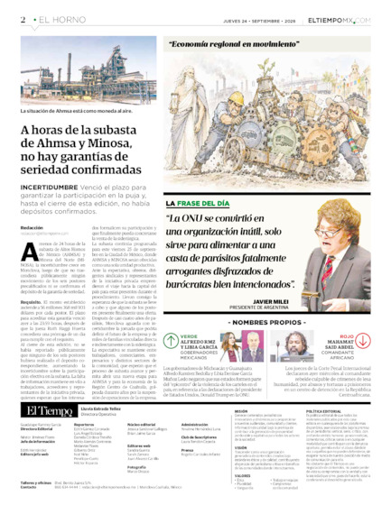 Edición impresa, hoja 2