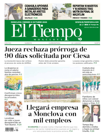 Edición impresa, hoja 1
